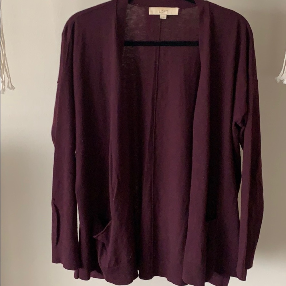 Loft Plum Cardigan